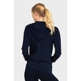 thumbnail image 3 of Sofra Women's Lightweight Cotton Blend Long Sleeve Zip Up Thin Hoodie Jacket, 3 of 4