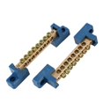 8 Terminal Bus Bar Terminal Block 10 Pack Brass Wire Screw Terminal For