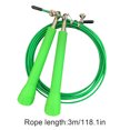 thumbnail image 4 of pitrice Speed Skipping Wire Rope Indoor Outdoor Jumping Rope Weight Loss Exercise Home Gym Workout Tool, Light Green, 4 of 9