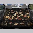 thumbnail image 3 of CHAQLIN Flower Non-Slip Car Back Seat Covers for Interior Auto, Dustproof Car Seat Covers Back Seat Stretch Rear Bench Seat Cover, 3 of 7