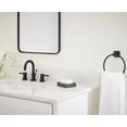 thumbnail image 4 of Studio Design Collection Black Matte 7 x 3in. Towel Ring, Black, 4 of 4