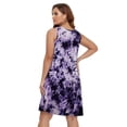 thumbnail image 3 of Vestido de verano BELAROI, cuello en V, anudado, holgado, sin mangas, 3 of 6