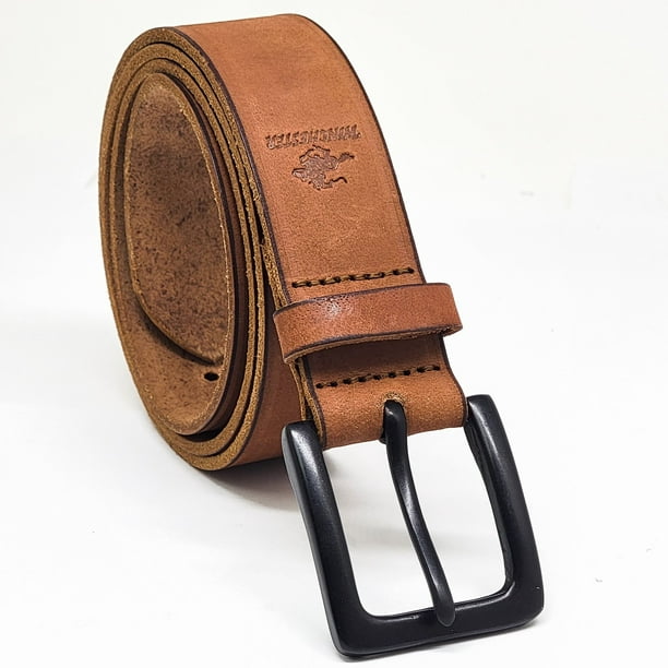 Winchester - Winchester Shiner Mens Brown Belt - M - Full Grain Leather ...