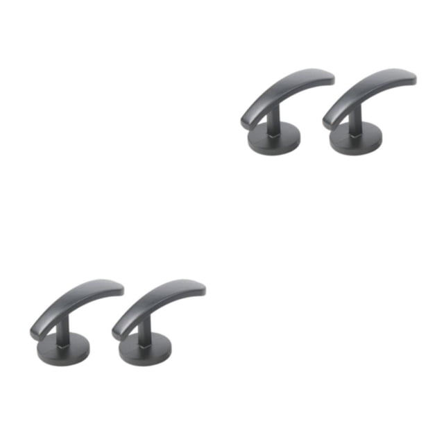 Wosthever 2 uds., gancho de Metal montado Retro, ganchos autoadhesivos para cortina, colgador de pared, soporte para cortina, retención para Negro 2piezas