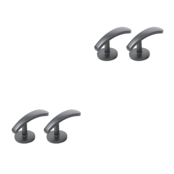 Injueey Gancho de Metal montado Retro, colgador de pared autoadhesivo, soporte de cortina, accesorios de decoración para el hogar, baño Negro 2piezas