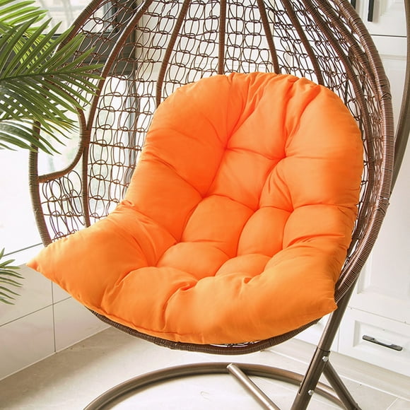 Clearance! Lloopyting 1 Hammock Cushion,Hammock Chair Cushion,Egg Swing Chair Cushion,Thickened Porch Replacement Swings Chair Cushion for Indoor or Outdoor Swing Chairs Egg Chair Orange