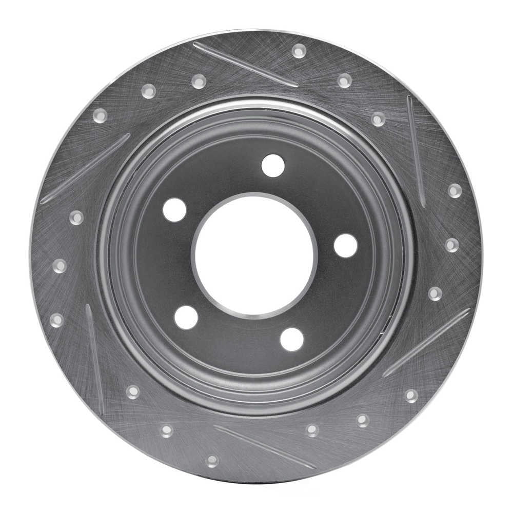 Dynamic Friction Company 631-40012L DFC Brake Rotor - Drilled And Slotted - Silver