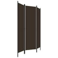thumbnail image 2 of vidaXL 3-Panel Room Divider Brown 150x180 cm, 2 of 4