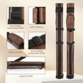 thumbnail image 6 of golytefs Square Four-hole Billiard Pool Cue Case Leather Billiard Rod Bucket W/ Pockets, 6 of 9
