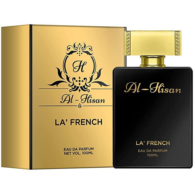 La Al Hisan Perfume for Men and Women - 100ml | Long Lasting Oudh Fragrance | Premium Scent | Blended with Musk, Sandalwood Amber | Perfume Gift Set (Pack of 1) -