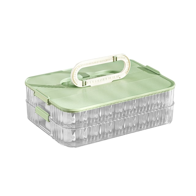 Contenedor de carne para refrigerador,contenedor de fiambrera de 2 capas,contenedor de almacenamiento,refrigerador extraíble,contenedor de carne