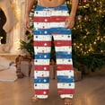 thumbnail image 2 of successthop Mens Flannel Pajama Pants Star Stripe Plus Size winter Drawstring Fuzzy Sleep Bottoms with Pocket Loungewear, 2 of 4