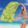 thumbnail image 4 of AYktou Beach Towel Bath Towels Beach Essentials 30*59" Summer Refreshing Lemon Print Collection Towels Microfiber Beach Towels Pool Towels Camping Essentials Pool Accessories, 4 of 6