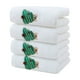 thumbnail image 2 of Toallas de algodón bordadas de Navidad | Toallas de baño domésticas blandas y absorbentes | Paño decorativo festivo para las fiestas | 4-Pack | 30,71x13,39 in | Gris, negro, beige, blanco, 2 of 6