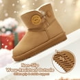 thumbnail image 6 of Balabala Girls Snow Boots – Warm Winter Boots with Faux Fur, Suede Water-Resistant Mini Boots for Kids, 6 of 8