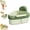 Green, variant on Self-Cleaning Kitchen Sink Food Strainer Basket, Suction Cup Corner Rack with Press Dumping, Fine Mesh Drainage for Kitchen Bathroom Use