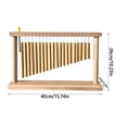 thumbnail image 2 of 20 Note Chime Wind Chime 20 Bars Instrument Percussion with Mallet (Gold) Chime Table Wind Chime Bar Percussion Instrument Single Row Chime Hand Chimes Relaxing, 2 of 4