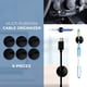 thumbnail image 3 of Práctico soporte para cables con clips para cables | Organice cables de alimentación, cargadores de teléfono, conexiones USB | Gestión de seis cables | Respaldo adhesivo | Se adhiere a muchas, 3 of 8