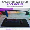 thumbnail image 2 of Tilted Nation RGB Gaming Mouse Pad Large - Extended Mousepad Desk Mat with 8 Adjustable Light Modes - Computer, 2 of 5