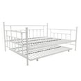 thumbnail image 3 of DHP Manila Metal Daybed and Trundle, Queen/Full Size, White, 3 of 19