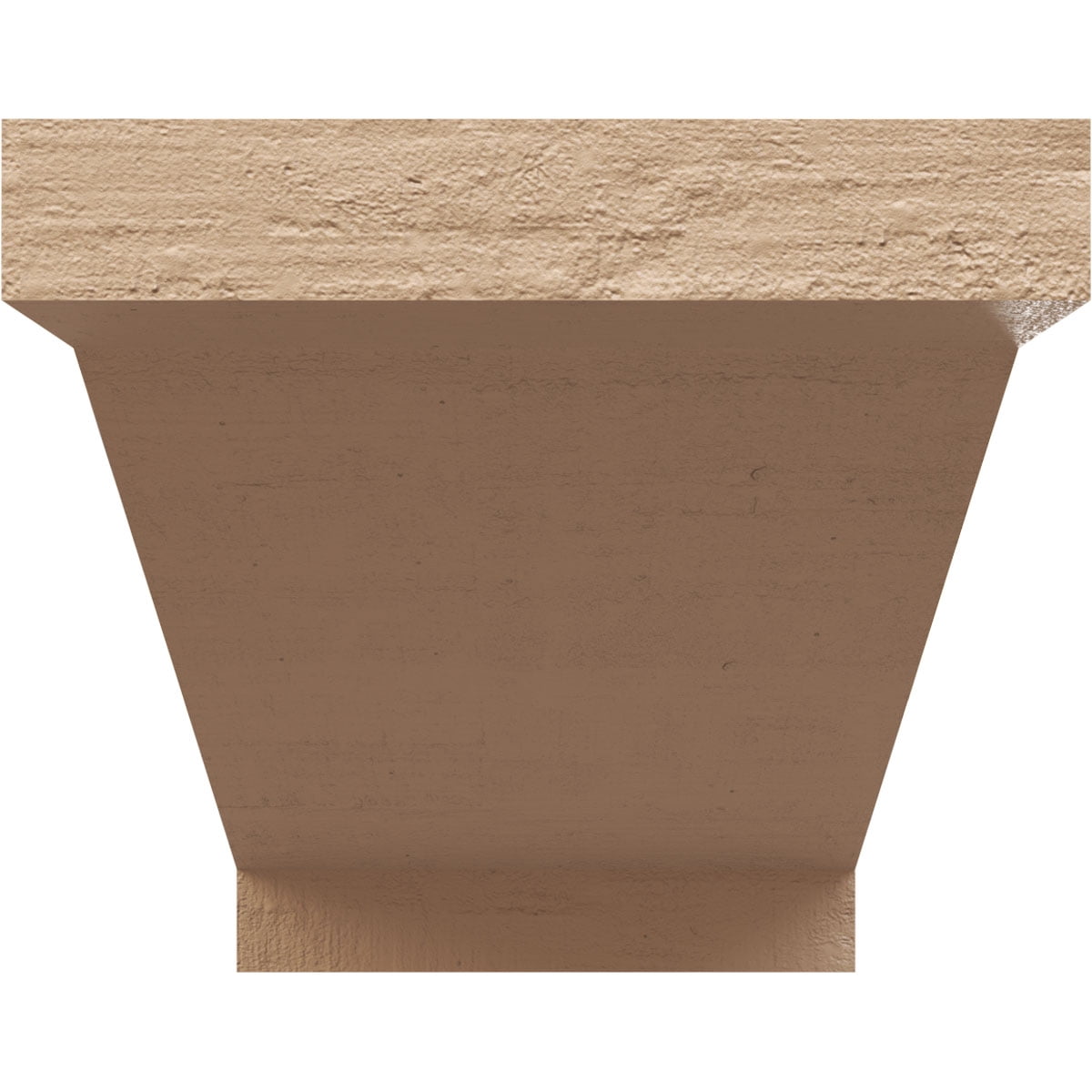 5"W x 10"D x 5"H Wide Burlington Rough Cedar Woodgrain TimberThane Corbel, Primed Tan