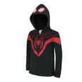 thumbnail image 2 of Marvel Miles Morales Boys' Zip Up Hoodie for Toddlers, Little and Big Kids – Black, 2 of 4