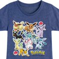 thumbnail image 3 of Pokémon - Eevee Evolution Stickers - Youth Girls Short Sleeve Graphic T-Shirt, 3 of 5