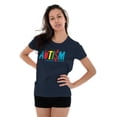 thumbnail image 3 of Autism Awareness Advocate Puzzle Womens Slim Fit Graphic Tee Brisco Brands S, 3 of 5