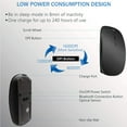 thumbnail image 4 of Rechargeable Bluetooth Mouse, Slim Silent Click Mice Wireless Bluetooth Mouse for Laptop, Notebook, MacBook Pro Air, Tablet, Mac, Windows/Android-Black, 4 of 7