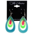 thumbnail image 2 of Mi Amore Dangle-Earrings Green/Pink, 2 of 2