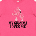 thumbnail image 4 of Inktastic Gramma Loves Me Girl Flamingo Youth T-Shirt, 4 of 5