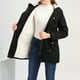 thumbnail image 5 of Abrigo de invierno para mujer, parka de invierno con forro cálido, chaqueta de invierno de longitud media, parka de invierno con capucha de piel, abrigo grueso, tallas grandes, 5 of 6