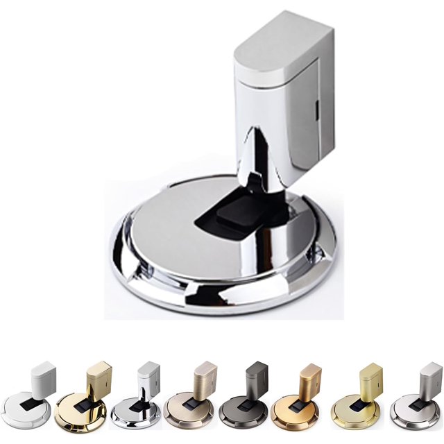 Pleasantk Butée de Coin de Porte, Nouveau Butée de Coin de Porte 2025, Butée de Coin de Porte avec Statistiques et Hauteur Réglable, Installation Sans Perçage (Argent Vif)