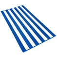 thumbnail image 2 of Kaufman -32" x 62" Blue Joey Velour Cabana Stripe Multicolor Beach Towel, 4-Pack, 100% U.S.A. Cotton, 2 of 2
