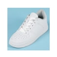 thumbnail image 2 of INSPIRE CHIC Unisex Solid Color Flat 0.4'' Wide Ribbon Shoelaces 2 Pairs 140cm/55.1" White, 2 of 6