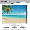 thumbnail image 7 of XYZCANDO Beach Printed Car Trunk Mat 29" x 39", All-Weather Waterproof Cargo Liner with Non-Slip Backing, Easy-Clean Stitched Edge Protector for SUVs, Sedans and Trucks, 7 of 7