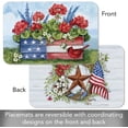 thumbnail image 3 of Wipe-Clean Reversible Decofoam Placemats, Geranium Box, Set of 2, Made in The USA, 3 of 7