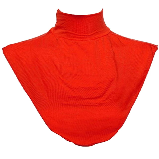 Trayknick False Collar Soft Texture Good Ornament 7 Colors Women Modal Neck Cover Loop Scarf for Home Red