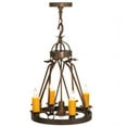 thumbnail image 5 of Meyda Tiffany 148235 Lakeshore 4 Light 18" Wide Taper Candle Multi Light Pendant - Custom, 5 of 5