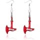 thumbnail image 1 of Pendientes de cuchillo para mujer, con estampado de sangre, cuchillo gótico, pendientes colgantes, hacha de tijera, pendientes de Halloween para hombres, 1 of 5