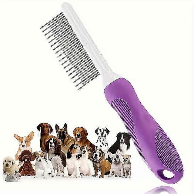 Metal Fur Detangler Tool with 2pcs Hair Buster Comb for Dogs, Cats & Rabbits Grooming