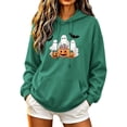 thumbnail image 2 of Molidfa Women's Halloween Ghost Hoodie Cute Pumpkin Graphic Oversized Pullover Sweatshirt, 2 of 5