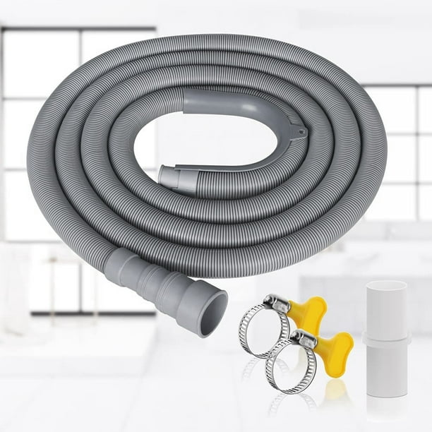Unbranded Drain Hose Extension Set Universal Washing Machine Hose 10ft, Include Bracket Hose Connector And Hose Clamps Drain Hoses