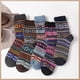 thumbnail image 3 of Calcetines de lana de conejo cepillada para hombre de invierno, calcetines de rizo grueso, calcetines de media pantorrilla de estilo étnico con hilo grueso para mujer, 3 of 6