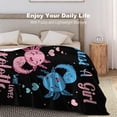 thumbnail image 6 of Cute Axolotl Blanket Just A Girl Who Loves Axolotl Flannel Throw Blankets Bed Bedding Room Decor Gifts for Kids Boys Girls Toddler Adult 50"x40", 6 of 6