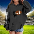 thumbnail image 2 of Byoo Toddler Girl's Football Hoodie Comfortable Active Hooded Sweatshirt Pullover Hoodie, 2 of 4