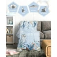thumbnail image 5 of Yibo St.Patrick's Day Blankets Farm Buffalo Plaid Truck Shamrock Clover Soft Blanket Decorative for Home Sofa Couch Chair Living Bedroom Spring Holidays Green Black, 5 of 7