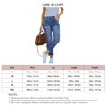 thumbnail image 5 of Women Long Pants Holes High Elastic Trousers Skinny Pencil Pants Slimming Fit Trousers, 5 of 8