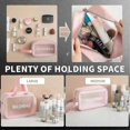 thumbnail image 3 of 3 Piece Waterproof Cosmetic Bag Transparent Travel Set Portable Cosmetic Bag Travel Set, 3 of 5
