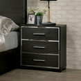 thumbnail image 5 of Furniture of America Henly Contemporary Wood 3-Drawer Nightstand in Warm Gray, 5 of 9